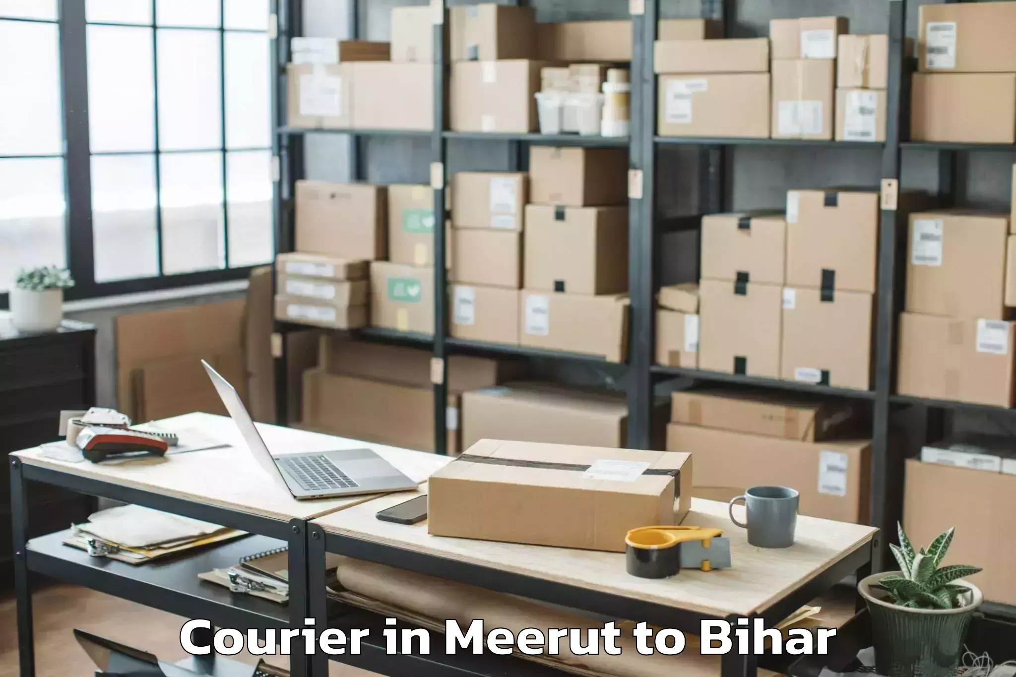 Efficient Meerut to Tribeniganj Courier